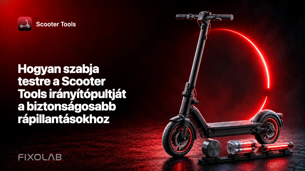 Hogyan szabja testre a Scooter Tools irányítópultját a biztonságosabb rápillantásokhoz