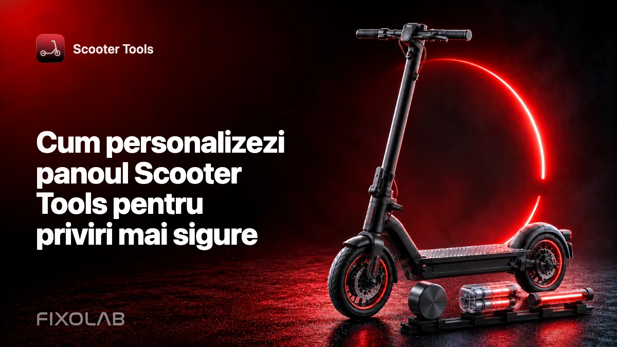 Cum personalizezi panoul Scooter Tools pentru priviri mai sigure Cum personalizezi panoul Scooter Tools pentru priviri mai sigure