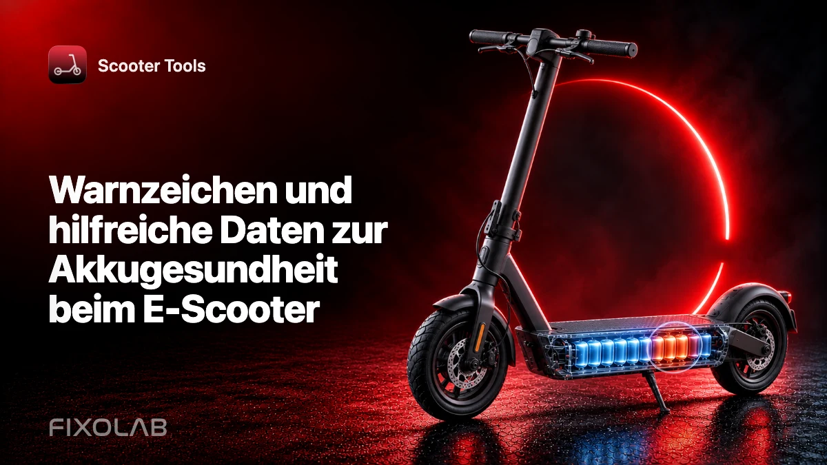 Warnzeichen und hilfreiche Daten zur Akkugesundheit beim E-Scooter