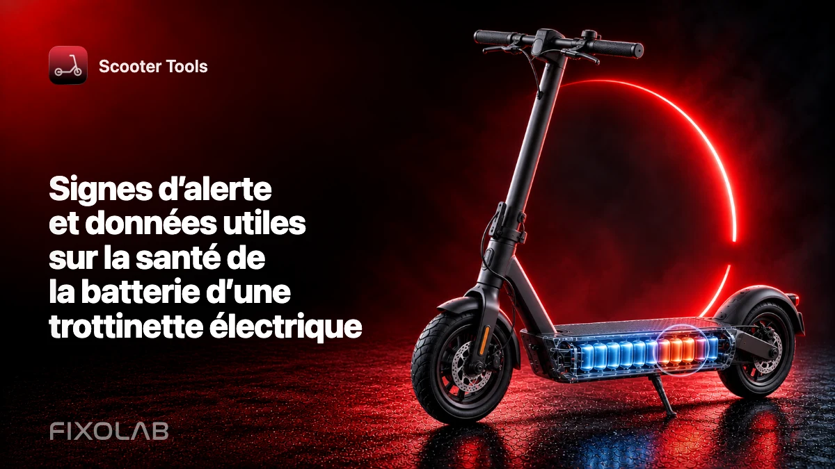 Signes d’alerte et données utiles sur la santé de la batterie d’une trottinette électrique Signes d’alerte et données utiles sur la santé de la batterie d’une trottinette électrique