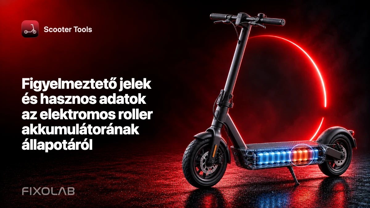 Figyelmeztető jelek és hasznos adatok az elektromos roller akkumulátorának állapotáról