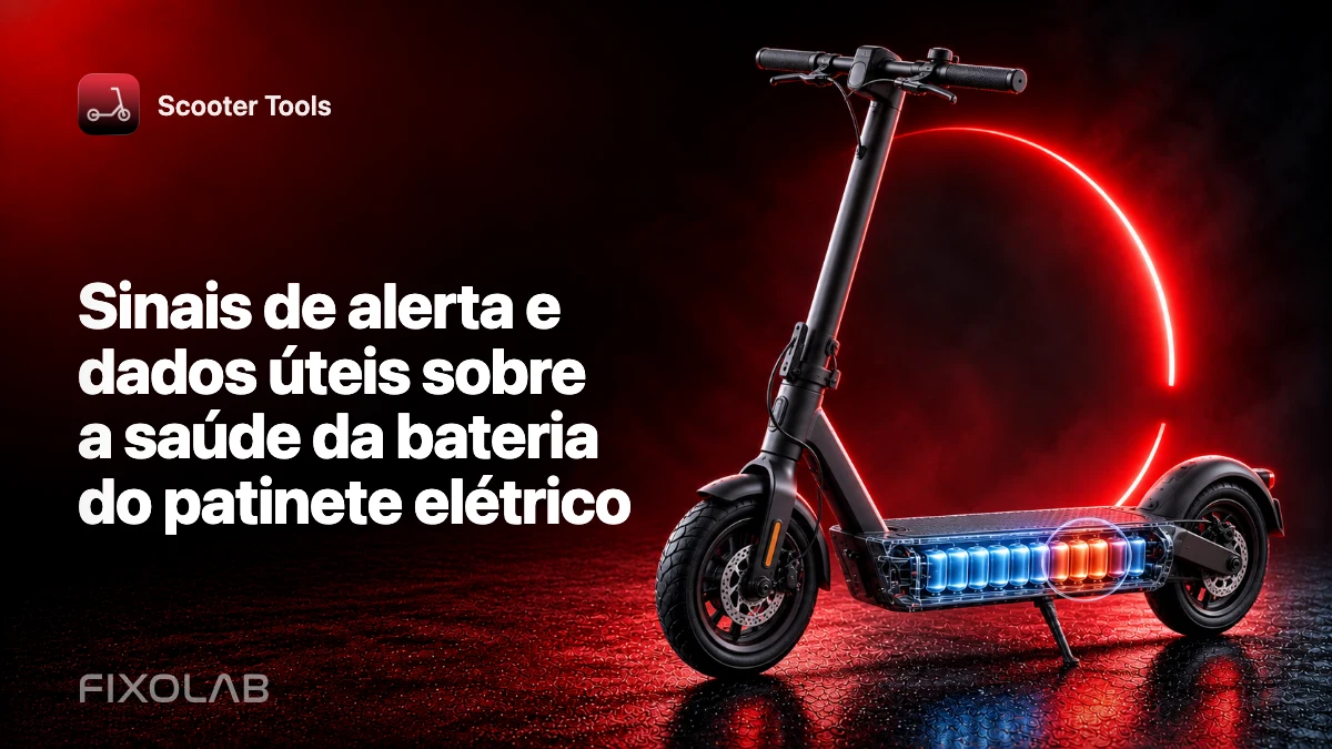 Sinais de alerta e dados úteis sobre a saúde da bateria do patinete elétrico Sinais de alerta e dados úteis sobre a saúde da bateria do patinete elétrico