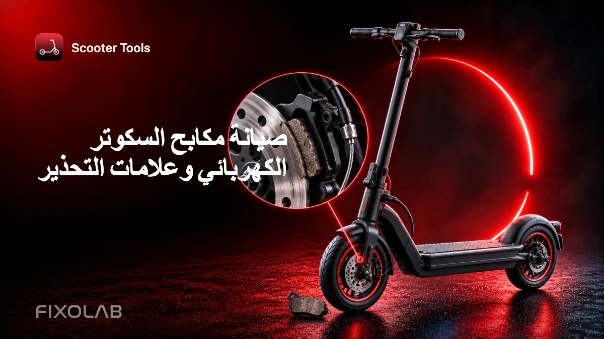 صيانة مكابح السكوتر الكهربائي وعلامات التحذير صيانة مكابح السكوتر الكهربائي وعلامات التحذير