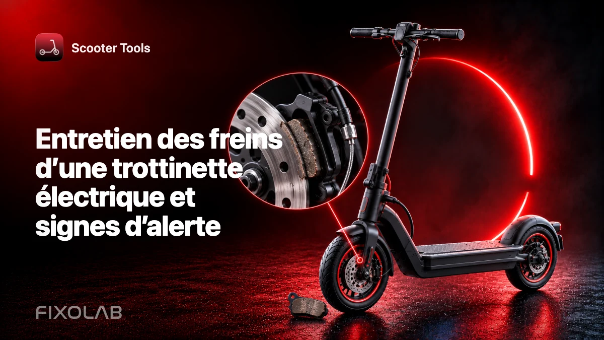 Entretien des freins d’une trottinette électrique et signes d’alerte Entretien des freins d’une trottinette électrique et signes d’alerte