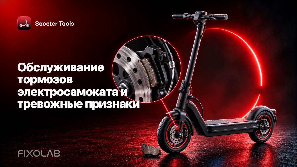 Обслуживание тормозов электросамоката и тревожные признаки Обслуживание тормозов электросамоката и тревожные признаки