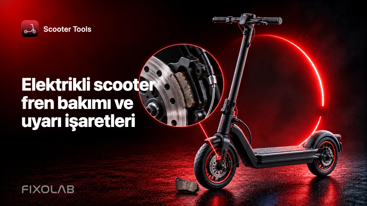Elektrikli scooter fren bakımı ve uyarı işaretleri