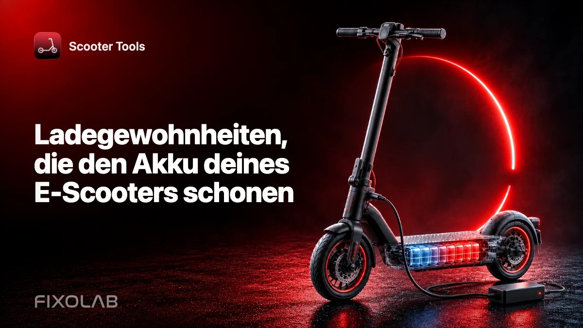 Ladegewohnheiten, die den Akku deines E-Scooters schonen
