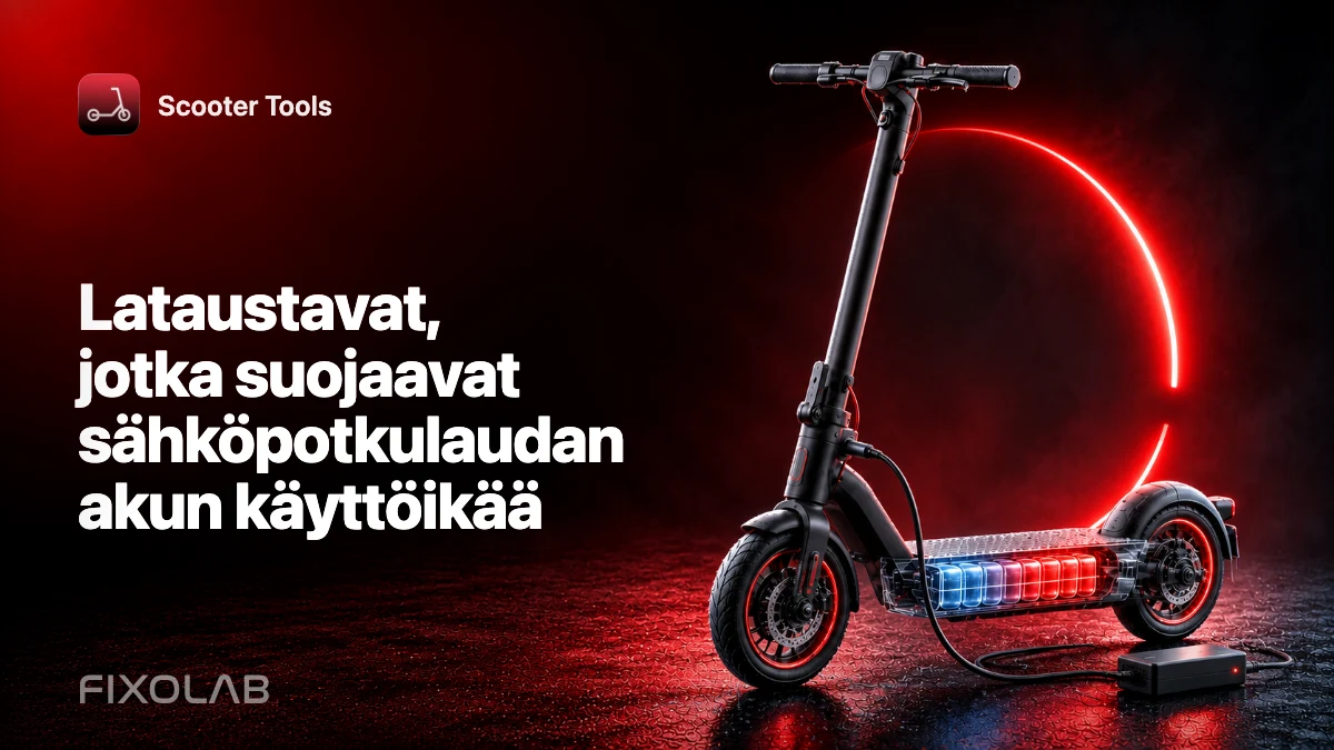 Lataustavat, jotka suojaavat sähköpotkulaudan akun käyttöikää Lataustavat, jotka suojaavat sähköpotkulaudan akun käyttöikää
