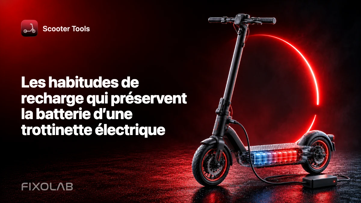 Les habitudes de recharge qui préservent la batterie d’une trottinette électrique