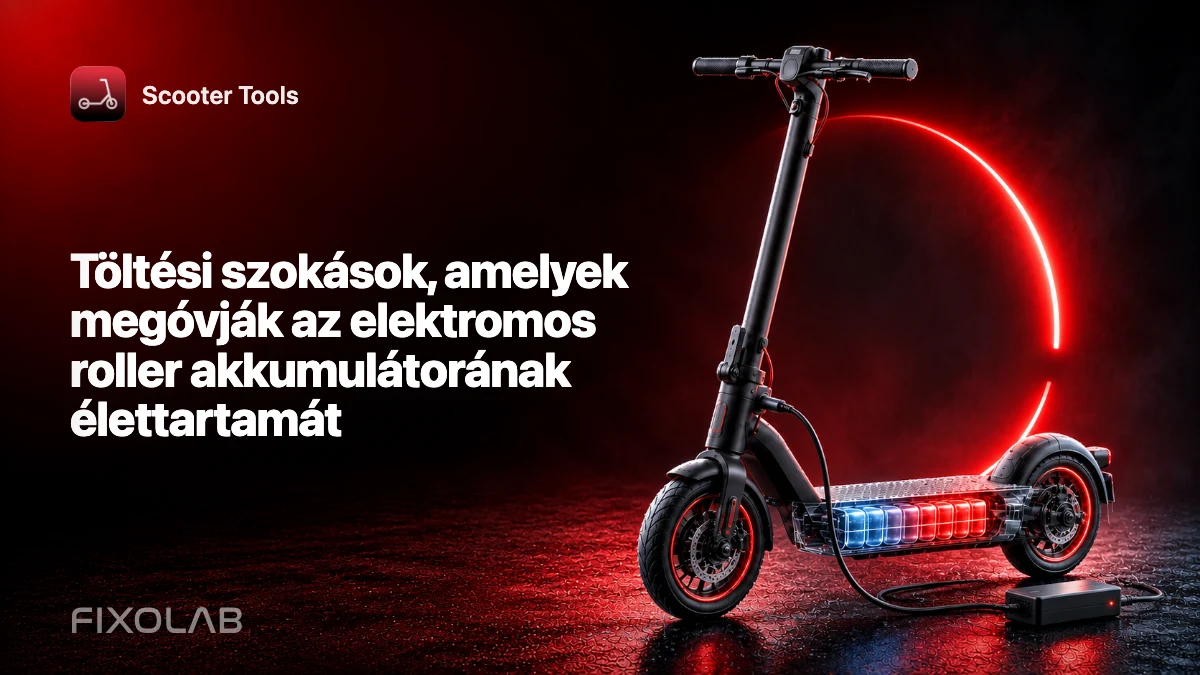 Töltési szokások, amelyek megóvják az elektromos roller akkumulátorának élettartamát