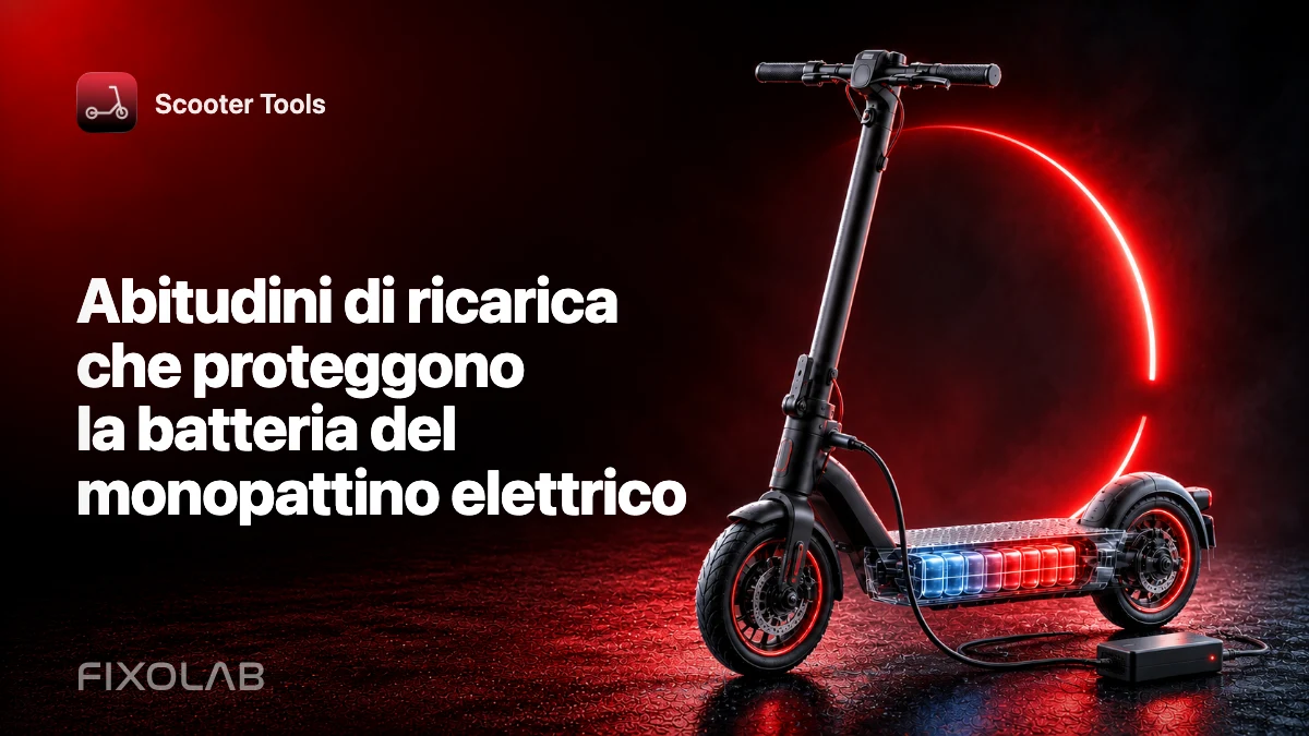 Abitudini di ricarica che proteggono la batteria del monopattino elettrico