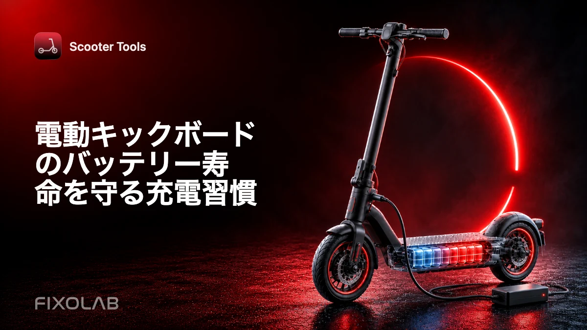 電動キックボードのバッテリー寿命を守る充電習慣