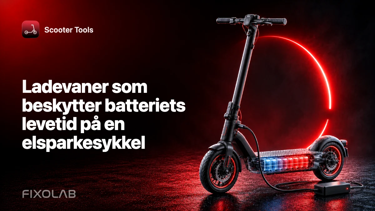 Ladevaner som beskytter batteriets levetid på en elsparkesykkel
