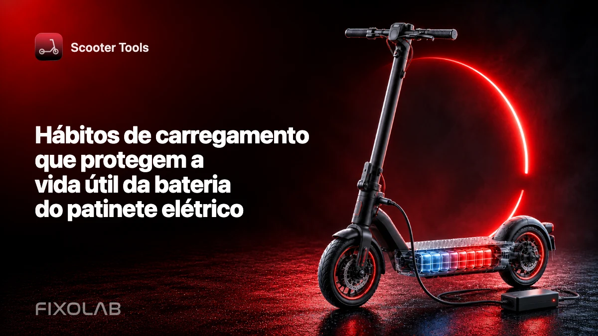 Hábitos de carregamento que protegem a vida útil da bateria do patinete elétrico Hábitos de carregamento que protegem a vida útil da bateria do patinete elétrico