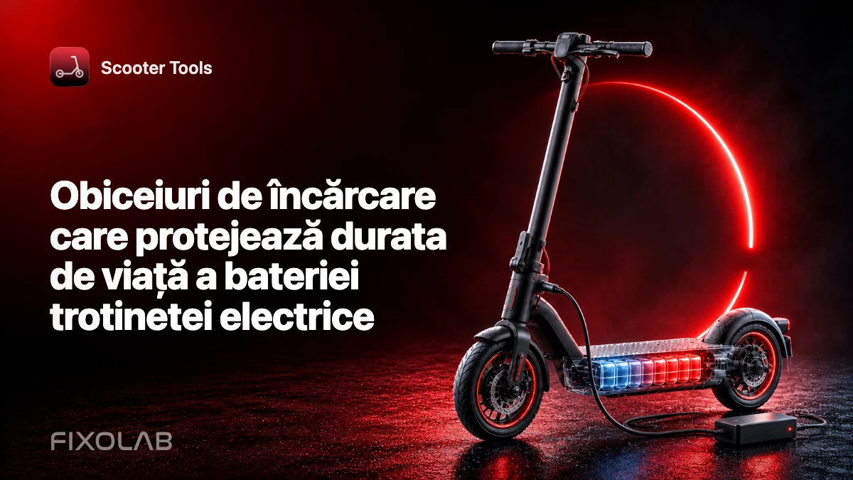 Obiceiuri de încărcare care protejează durata de viață a bateriei trotinetei electrice Obiceiuri de încărcare care protejează durata de viață a bateriei trotinetei electrice