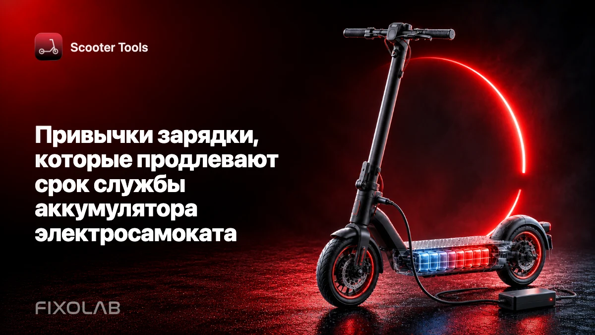 Привычки зарядки, которые продлевают срок службы аккумулятора электросамоката