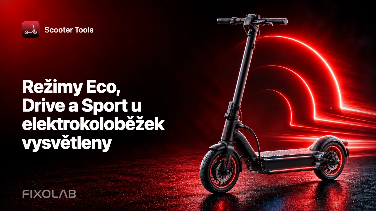 Režimy Eco, Drive a Sport u elektrokoloběžek vysvětleny Režimy Eco, Drive a Sport u elektrokoloběžek vysvětleny