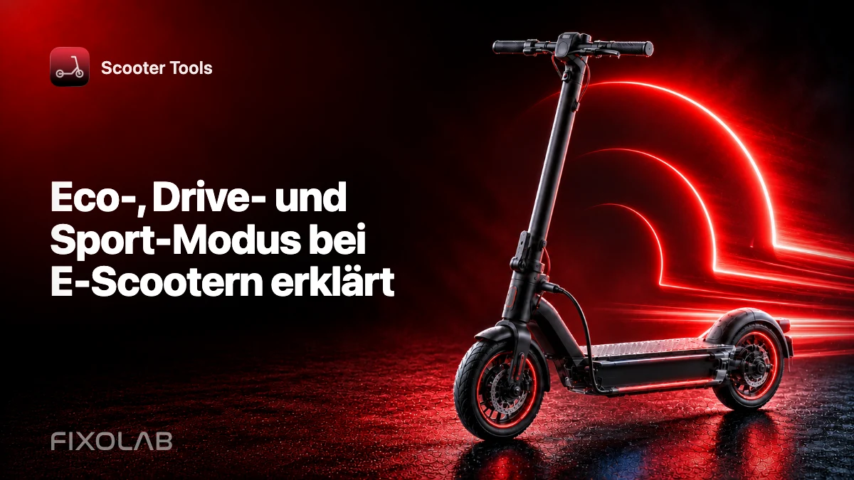 Eco-, Drive- und Sport-Modus bei E-Scootern erklärt Eco-, Drive- und Sport-Modus bei E-Scootern erklärt