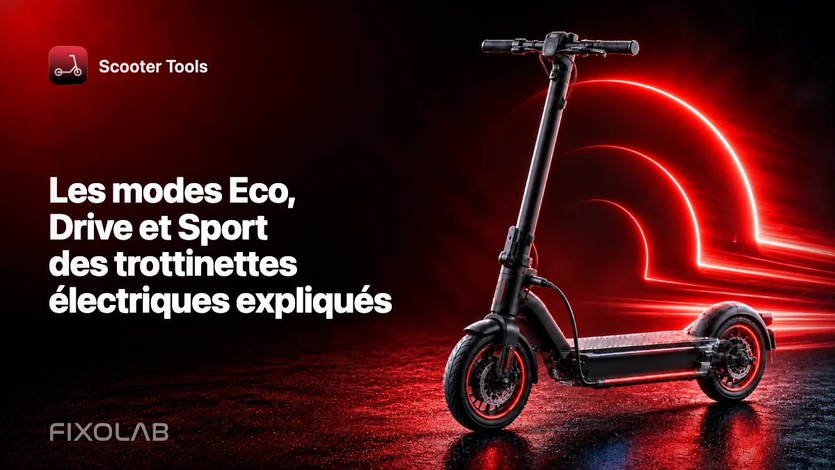 Les modes Eco, Drive et Sport des trottinettes électriques expliqués Les modes Eco, Drive et Sport des trottinettes électriques expliqués