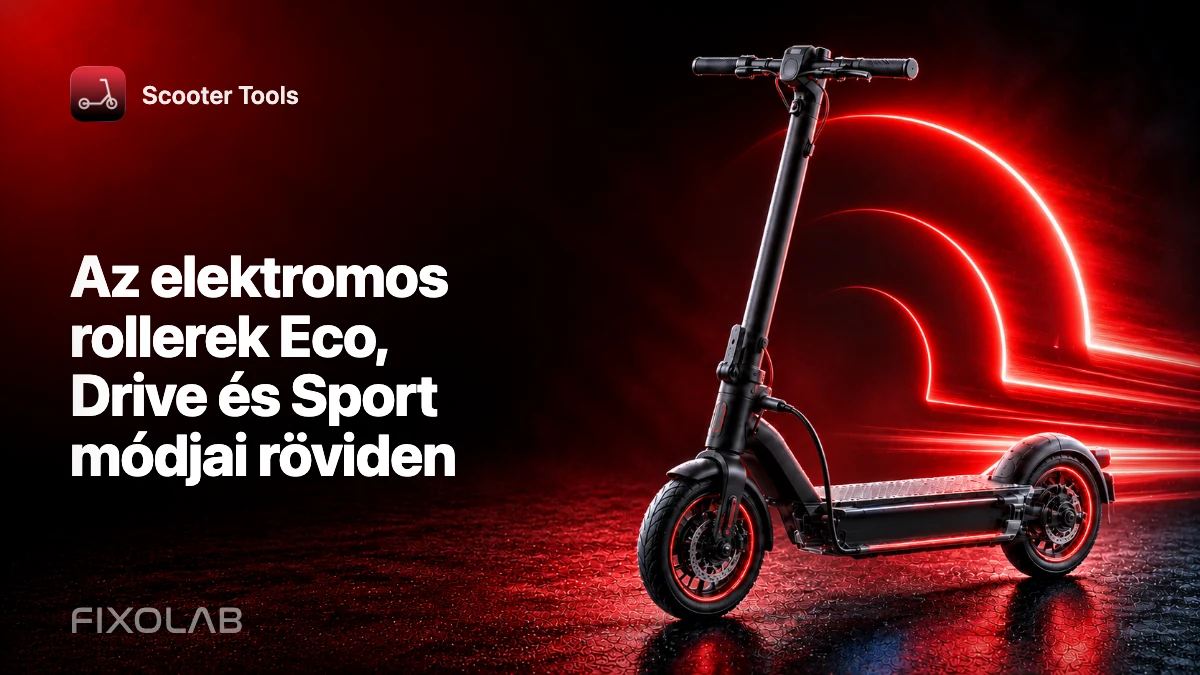 Az elektromos rollerek Eco, Drive és Sport módjai röviden Az elektromos rollerek Eco, Drive és Sport módjai röviden