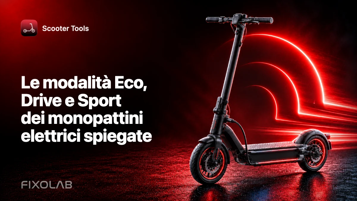 Le modalità Eco, Drive e Sport dei monopattini elettrici spiegate Le modalità Eco, Drive e Sport dei monopattini elettrici spiegate