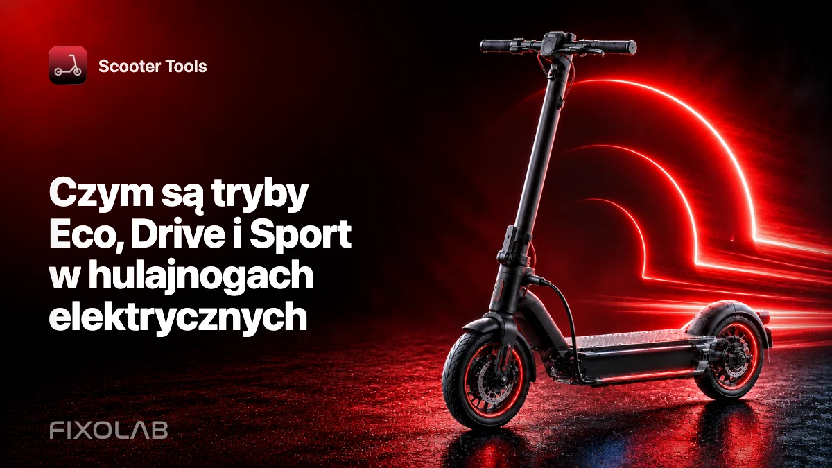 Czym są tryby Eco, Drive i Sport w hulajnogach elektrycznych