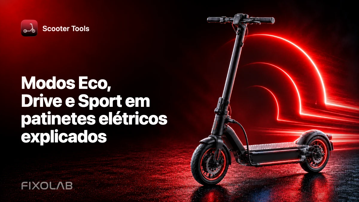 Modos Eco, Drive e Sport em patinetes elétricos explicados