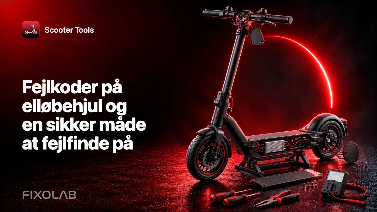 Fejlkoder på elløbehjul og en sikker måde at fejlfinde på