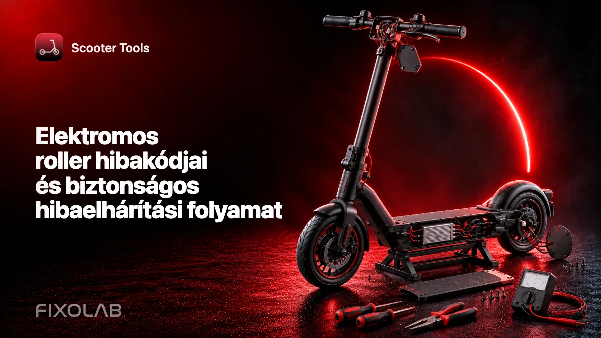 Elektromos roller hibakódjai és biztonságos hibaelhárítási folyamat