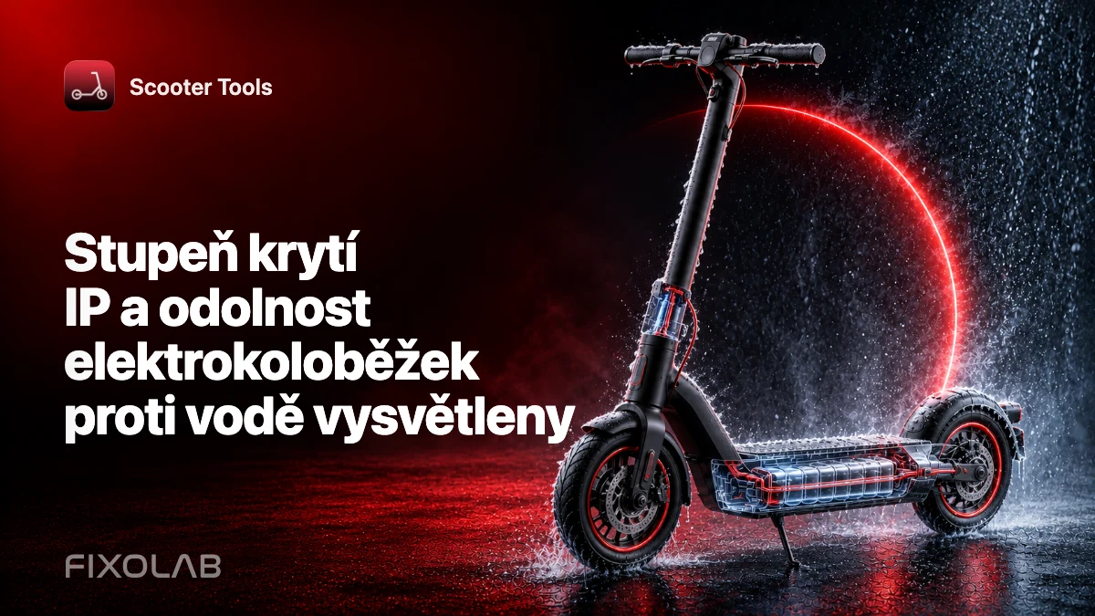 Stupeň krytí IP a odolnost elektrokoloběžek proti vodě vysvětleny