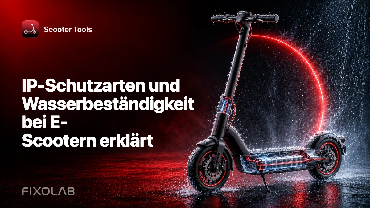 IP-Schutzarten und Wasserbeständigkeit bei E-Scootern erklärt