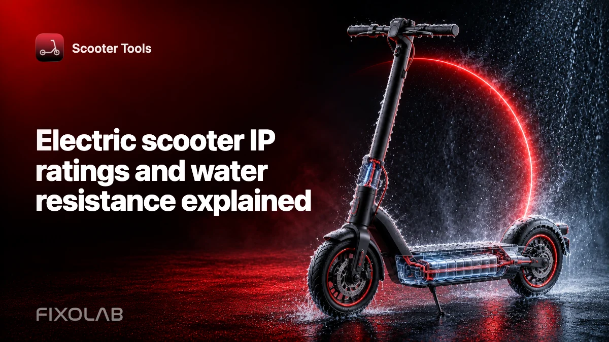 Electric scooter IP ratings and water resistance explained Electric scooter IP ratings and water resistance explained