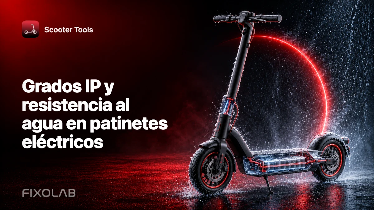 Grados IP y resistencia al agua en patinetes eléctricos