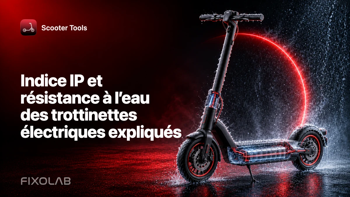 Indice IP et résistance à l’eau des trottinettes électriques expliqués