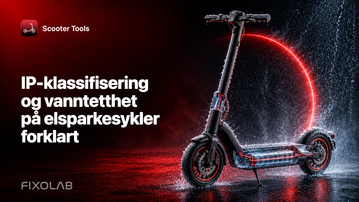 IP-klassifisering og vanntetthet på elsparkesykler forklart IP-klassifisering og vanntetthet på elsparkesykler forklart