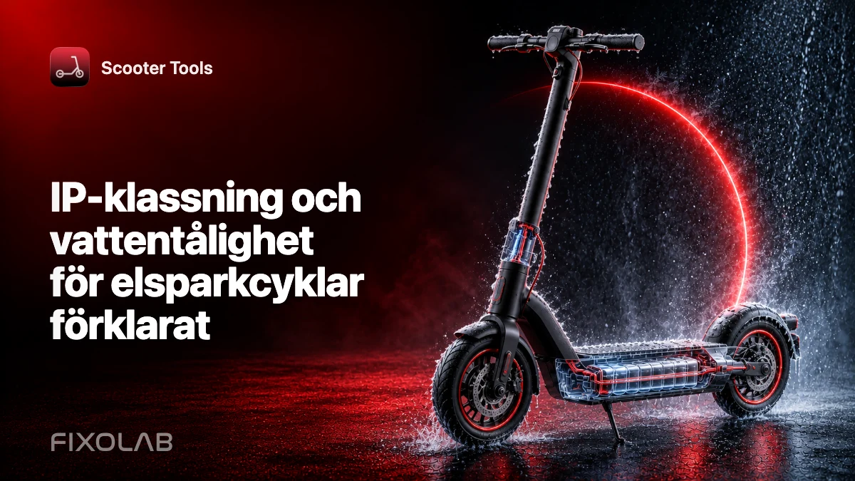 IP-klassning och vattentålighet för elsparkcyklar förklarat