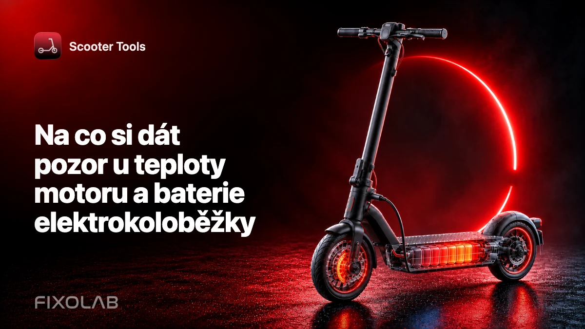 Na co si dát pozor u teploty motoru a baterie elektrokoloběžky