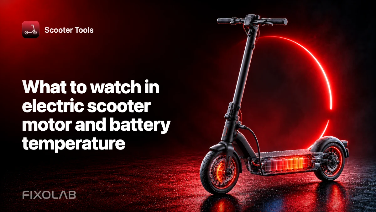 What to watch in electric scooter motor and battery temperature