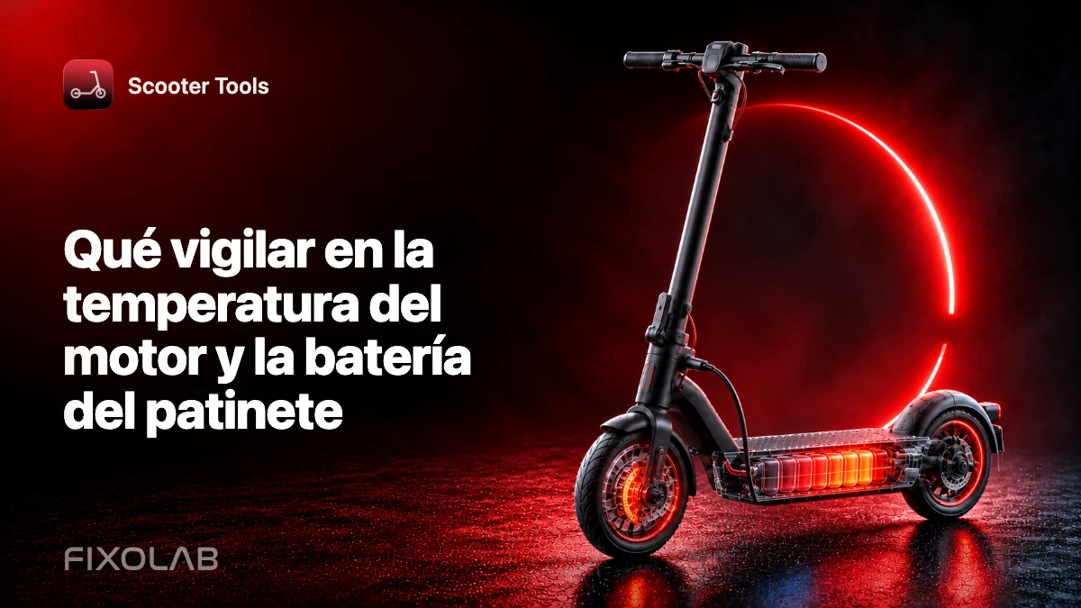 Qué vigilar en la temperatura del motor y la batería del patinete