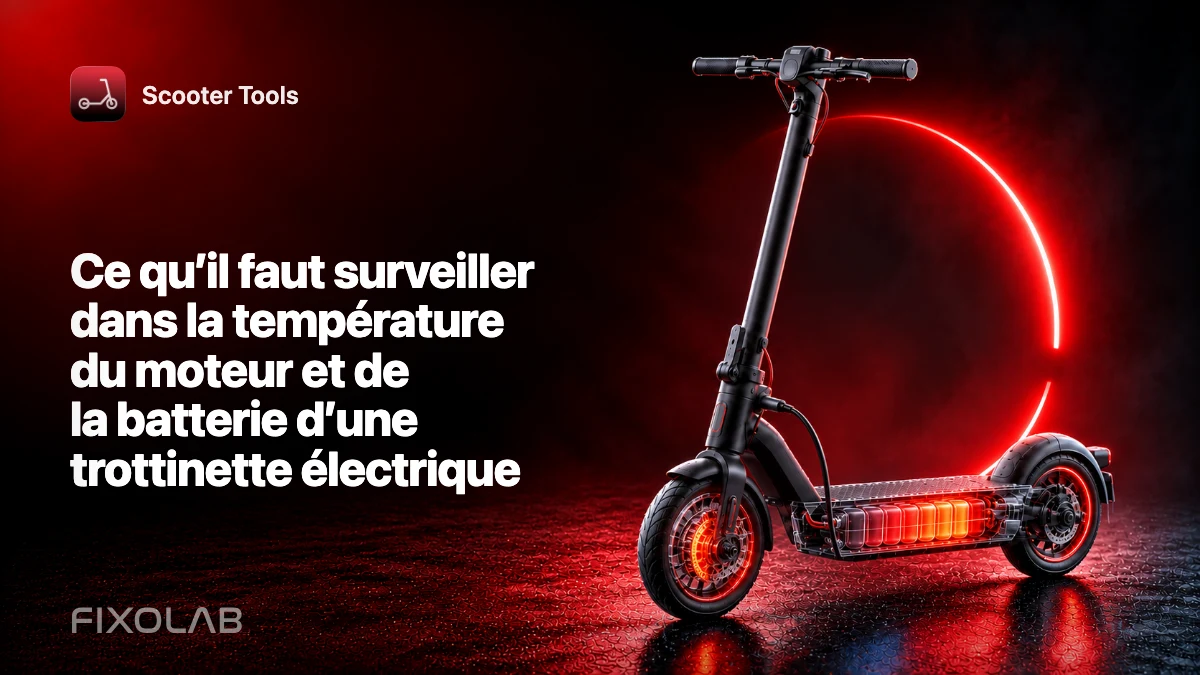 Ce qu’il faut surveiller dans la température du moteur et de la batterie d’une trottinette électrique
