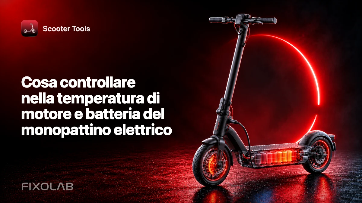 Cosa controllare nella temperatura di motore e batteria del monopattino elettrico Cosa controllare nella temperatura di motore e batteria del monopattino elettrico