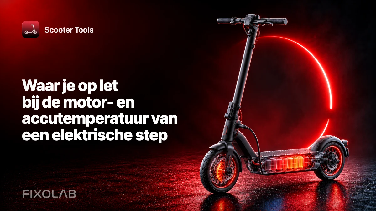 Waar je op let bij de motor- en accutemperatuur van een elektrische step
