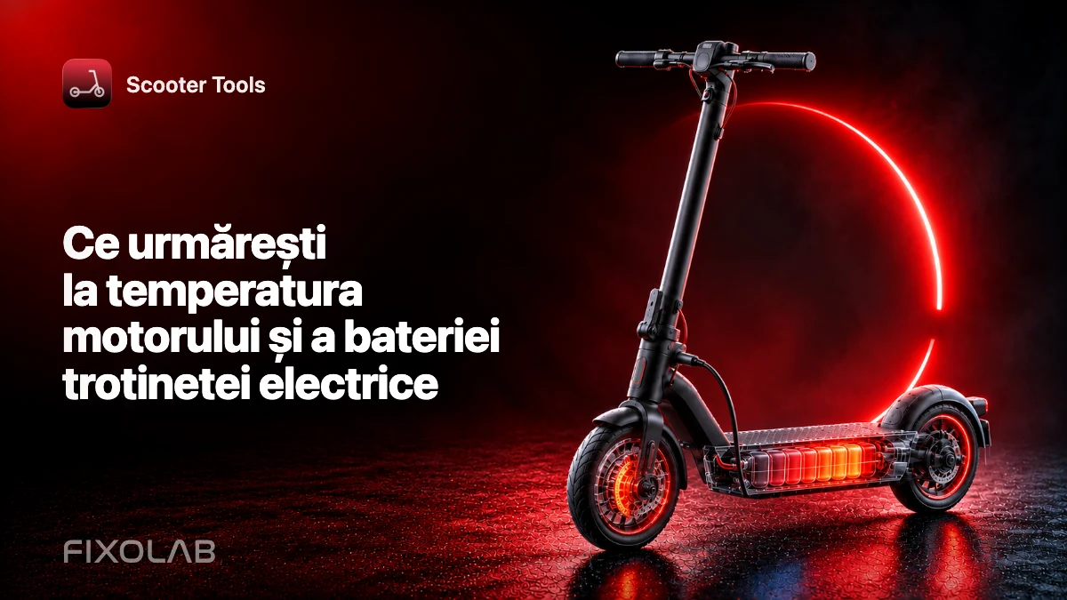 Ce urmărești la temperatura motorului și a bateriei trotinetei electrice