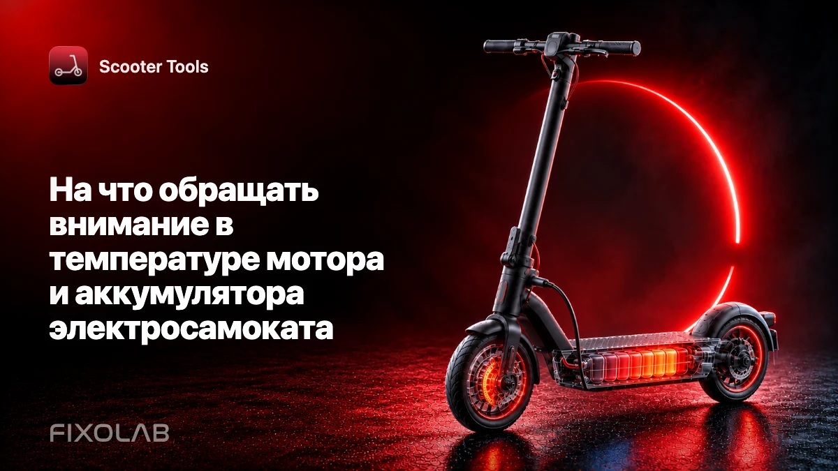 На что обращать внимание в температуре мотора и аккумулятора электросамоката