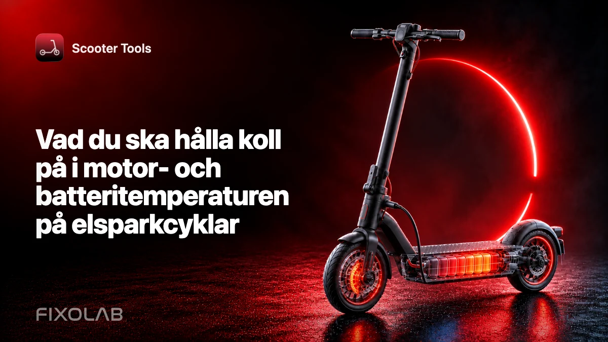 Vad du ska hålla koll på i motor- och batteritemperaturen på elsparkcyklar