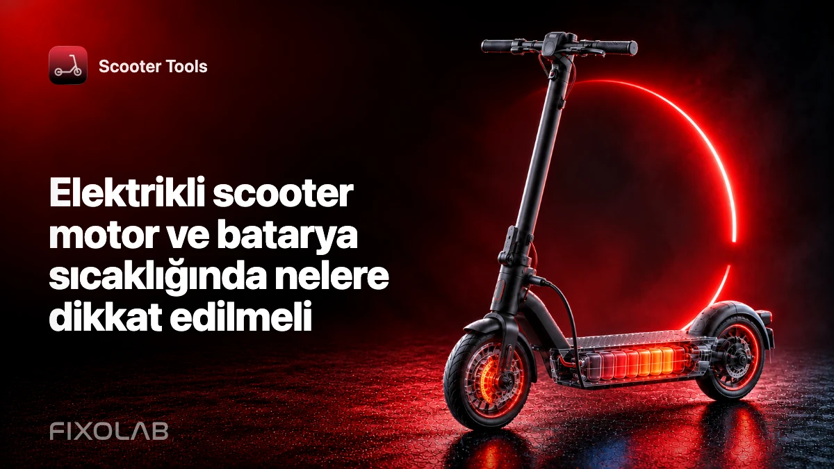 Elektrikli scooter motor ve batarya sıcaklığında nelere dikkat edilmeli