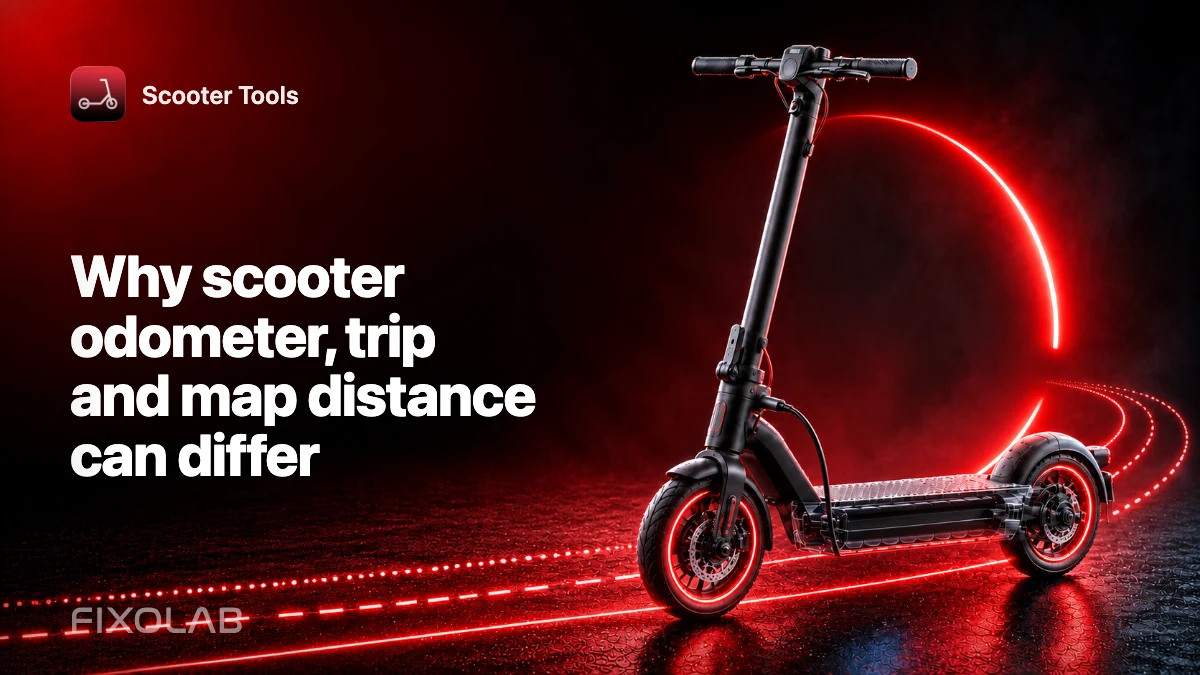 Why scooter odometer, trip and map distance can differ Why scooter odometer, trip and map distance can differ