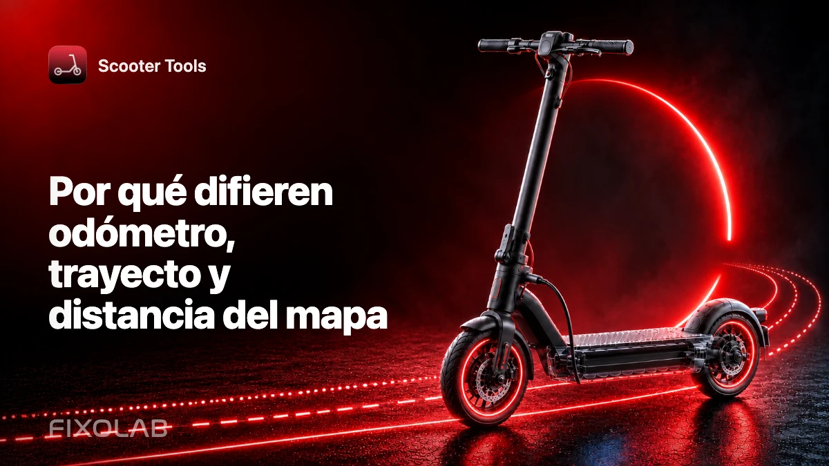 Por qué difieren odómetro, trayecto y distancia del mapa