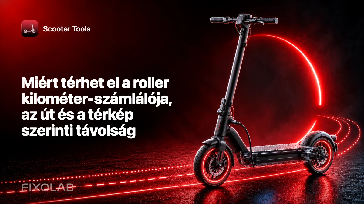 Miért térhet el a roller kilométer-számlálója, az út és a térkép szerinti távolság Miért térhet el a roller kilométer-számlálója, az út és a térkép szerinti távolság