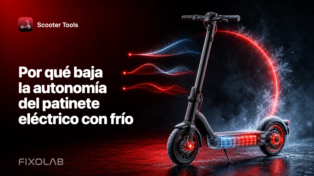Por qué baja la autonomía del patinete eléctrico con frío